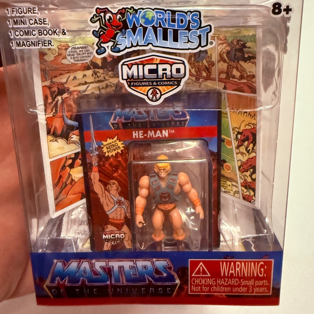 World's Smallest He-Man Micro Figure Kids 1.25in Multi New MOTU Comic Set 5152